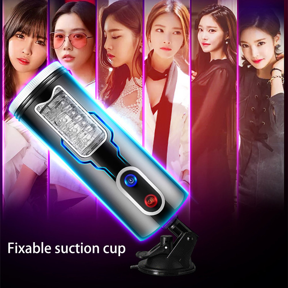 Automatic Male Masturbator Cup With Electric Rotation Suction Realistic Voice Vibrating Dildo For Mens Pleasure - 10