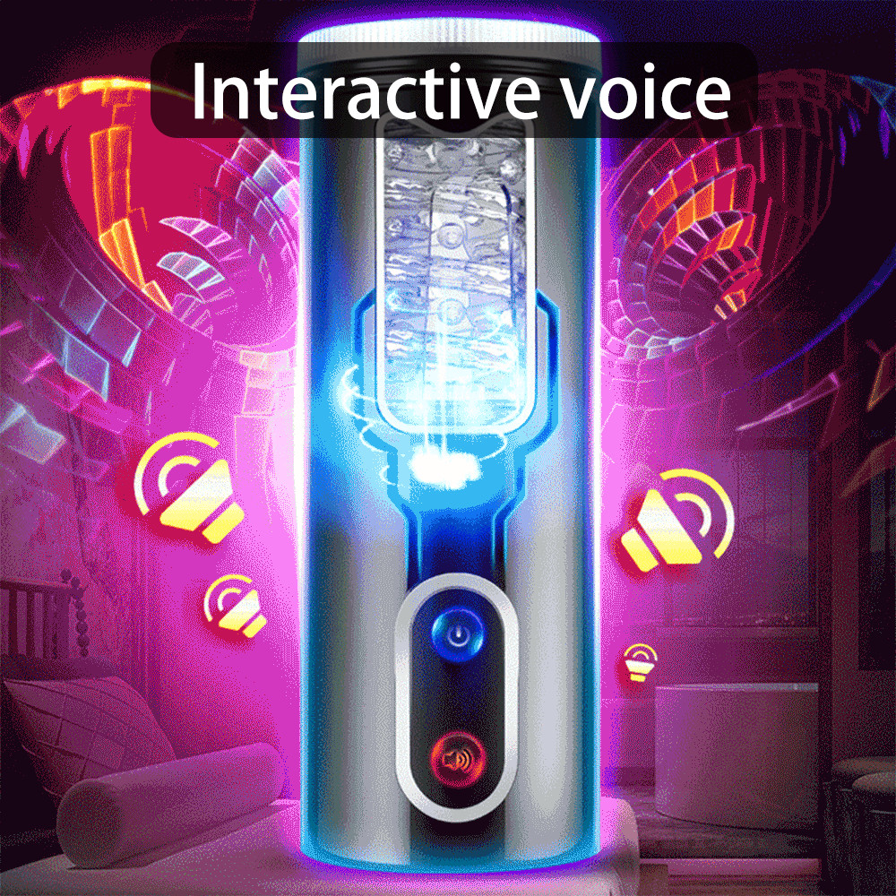 Automatic Male Masturbator Cup With Electric Rotation Suction Realistic Voice Vibrating Dildo For Mens Pleasure - 4