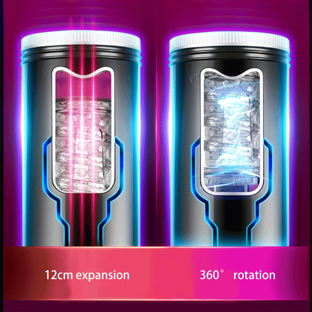 Automatic Male Masturbator Cup With Electric Rotation Suction Realistic Voice Vibrating Dildo For Mens Pleasure - 3