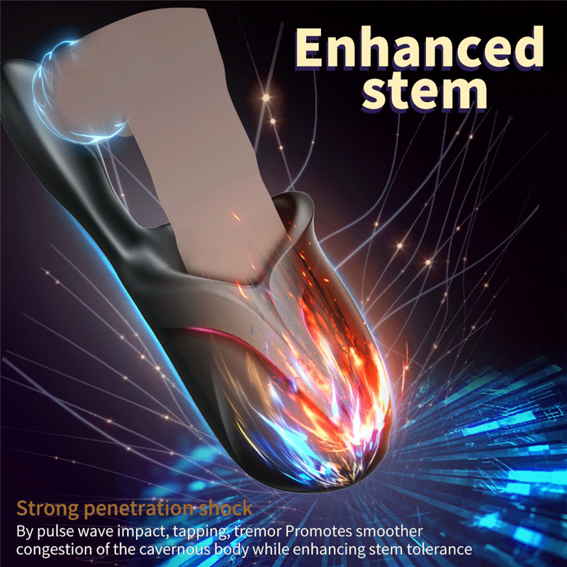 Mens Automatic Electric Penis Pump Vibrator Oral Stimulator Climax Delay Masturbation Cup Toy - 1