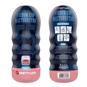 Vagina Mouth Type Sex Cup For Men 18x7cm Male Masturbator Realistic And Oral Vacuum Adult Toy Pocket Pussy - 2