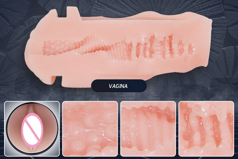 Realistic Male Masturbator Cup 18x7cm Oral Vagina Mouth Design Vacuum Adult Toy Lifelike Pocket Pussy For Men - 16