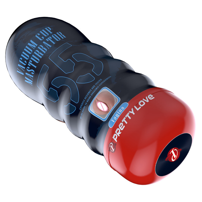 Realistic Male Masturbator Cup 18x7cm Oral Vagina Mouth Design Vacuum Adult Toy Lifelike Pocket Pussy For Men - 6