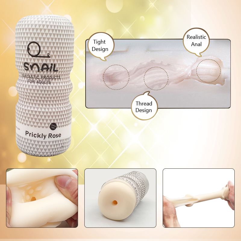 Mens Silicone Masturbator Vaginal Anal Stimulation Adult Sex Toy With Vibrating Function - 3