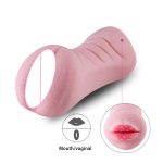Penis Massager Silicone Aircraft Cup Male Masturbator Vibrator Real Pussy Vagina 3d Mouth Deep Throat Adult Sex Toys For Men - 3