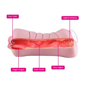 Penis Massager Silicone Aircraft Cup Male Masturbator Vibrator Real Pussy Vagina 3d Mouth Deep Throat Adult Sex Toys For Men - 2