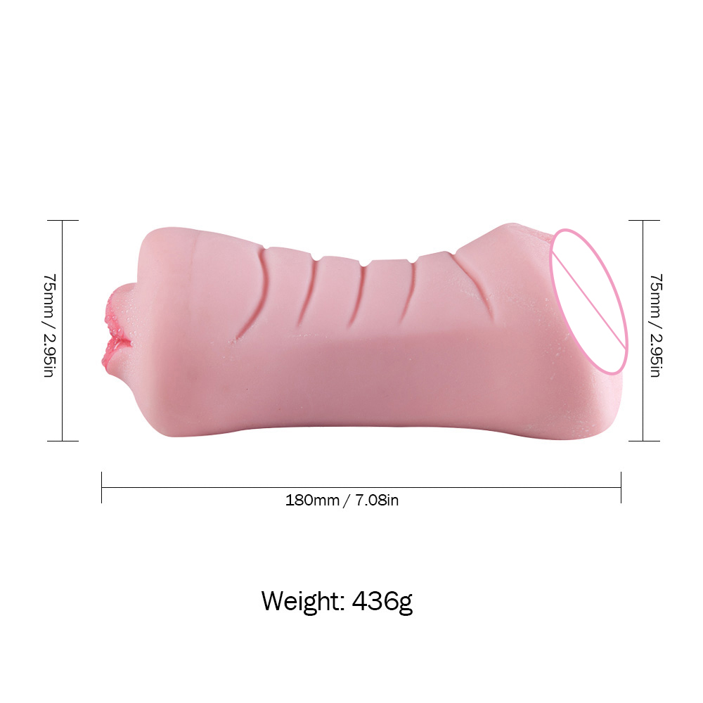 3d Silicone Male Masturbator Deep Throat Aircraft Cup Realistic Vagina And Mouth Vibrator Adult Pleasure Toys For Men - 8