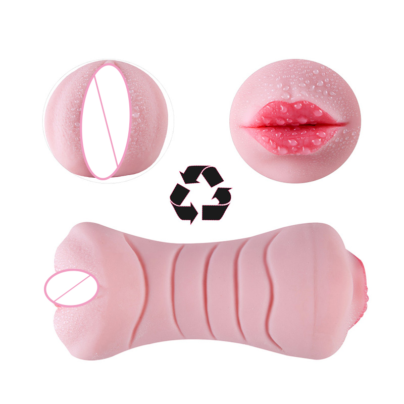 3d Silicone Male Masturbator Deep Throat Aircraft Cup Realistic Vagina And Mouth Vibrator Adult Pleasure Toys For Men - 5