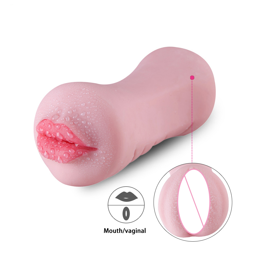 3d Silicone Male Masturbator Deep Throat Aircraft Cup Realistic Vagina And Mouth Vibrator Adult Pleasure Toys For Men - 3