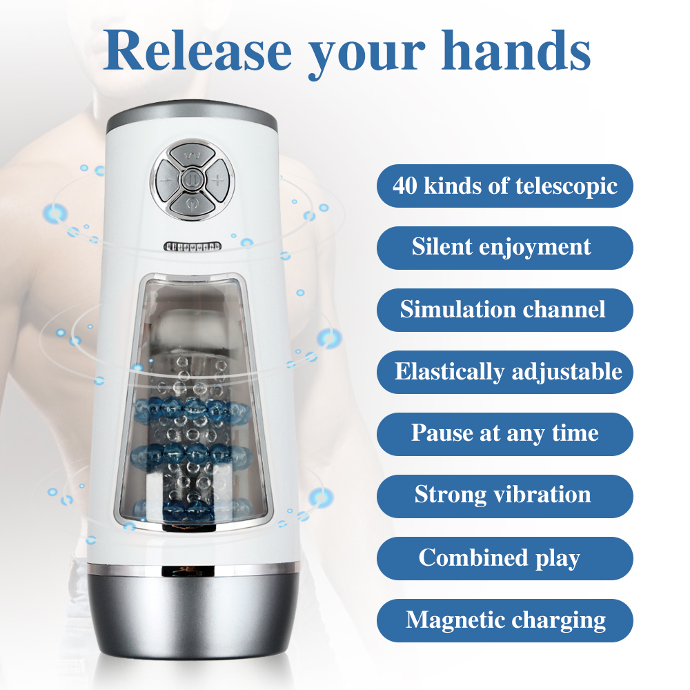 Fully Automated Male Masturbator Electric Thrusting Piston Retractable With Voice Feature Mens Pleasure Toy - 2