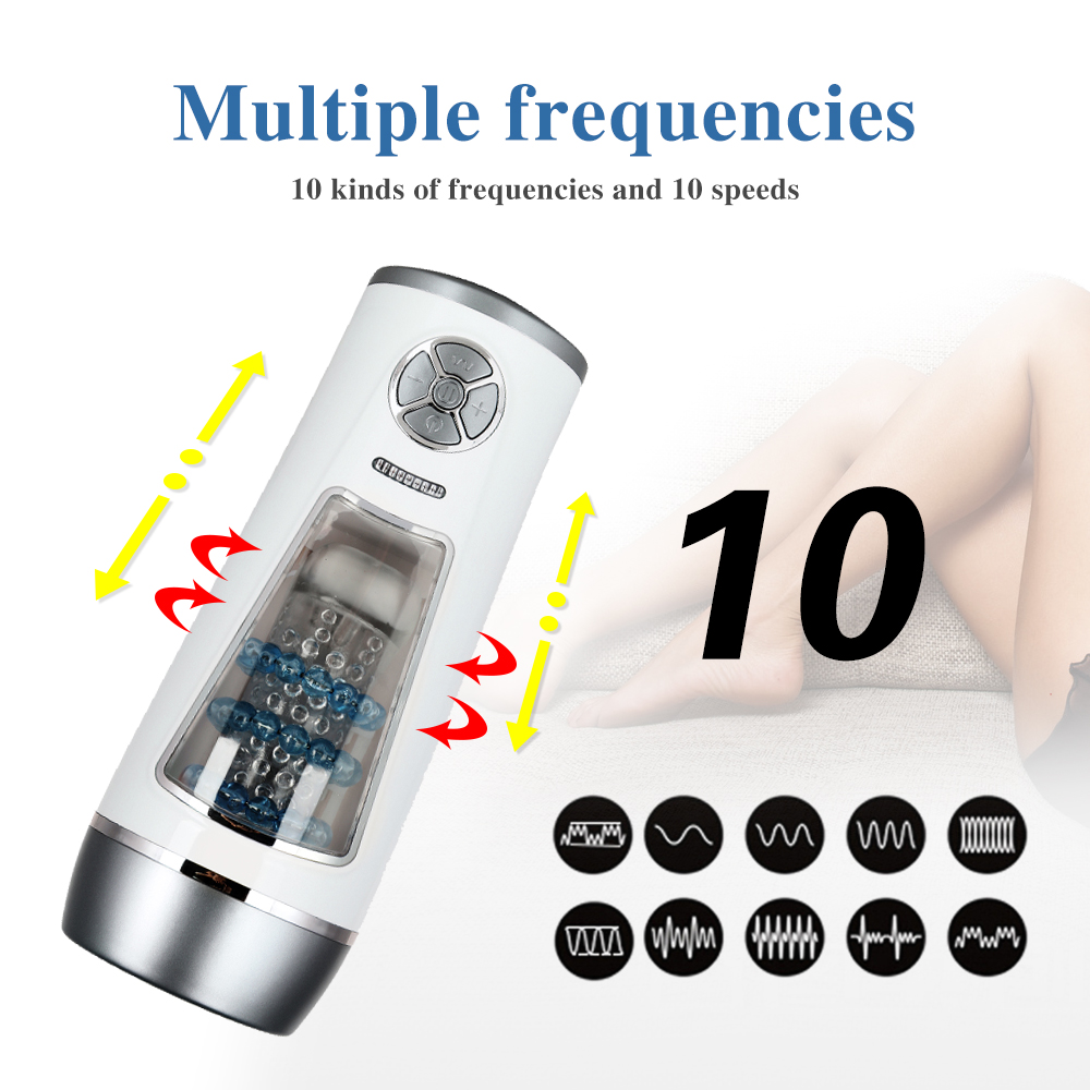 Fully Automated Male Masturbator Electric Thrusting Piston Retractable With Voice Feature Mens Pleasure Toy - 1