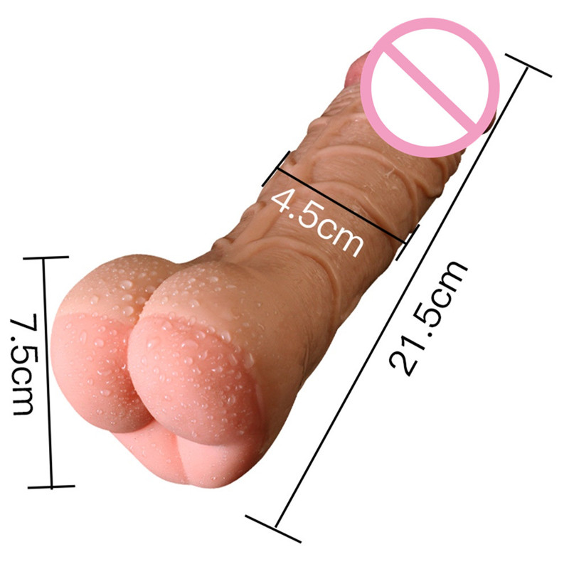 Silicone Realistic Enlarger Penis Sleeve Dildo For Couples Gay Sex Toy Male Masturbator - 2