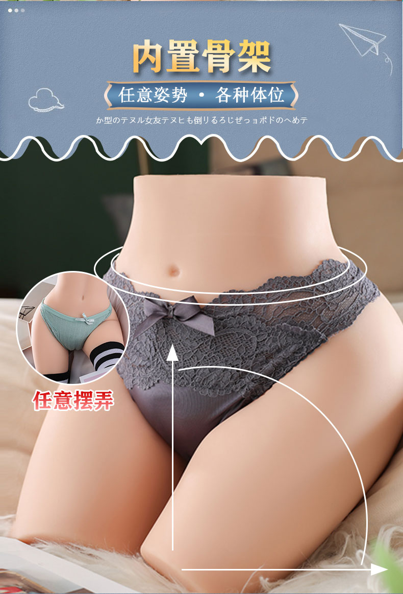 Quality Silicone Adult Doll 3d Realistic Vagina And Anal Masturbator Lifelike Female Ass Sex Toy For Men - 5