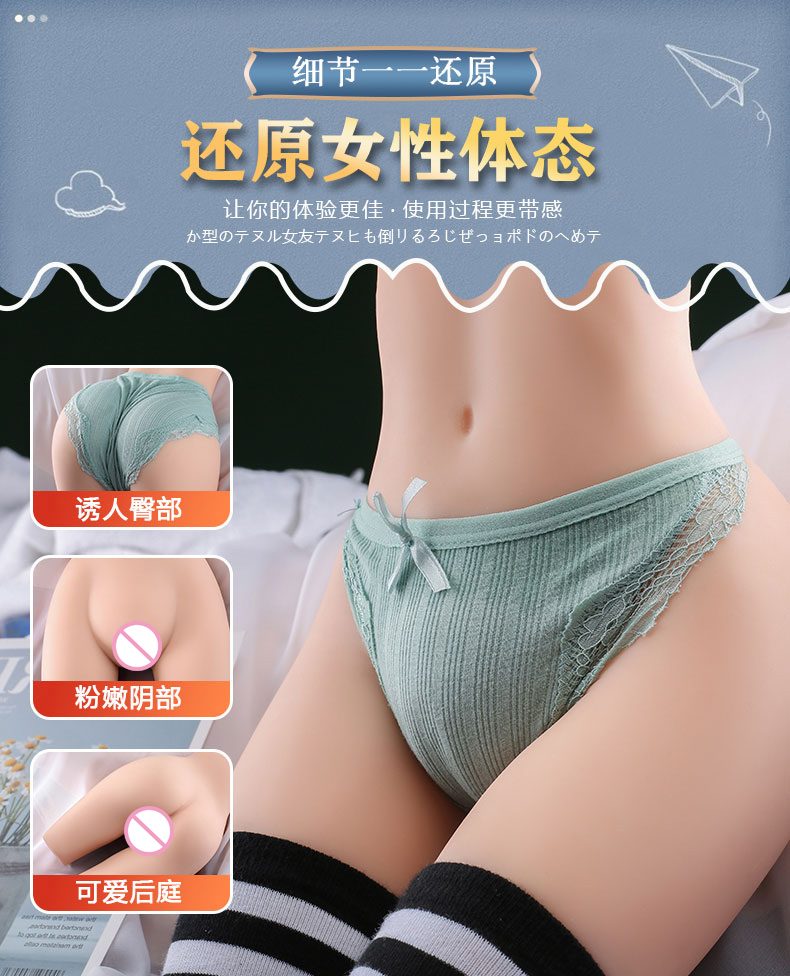 Quality Silicone Adult Doll 3d Realistic Vagina And Anal Masturbator Lifelike Female Ass Sex Toy For Men - 2