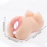 Male Masturbator Cup Pocket Pussy Massager Silicone Realistic Breast With Vagina Juguetes Adult Sex Shop Toys For Men - 3