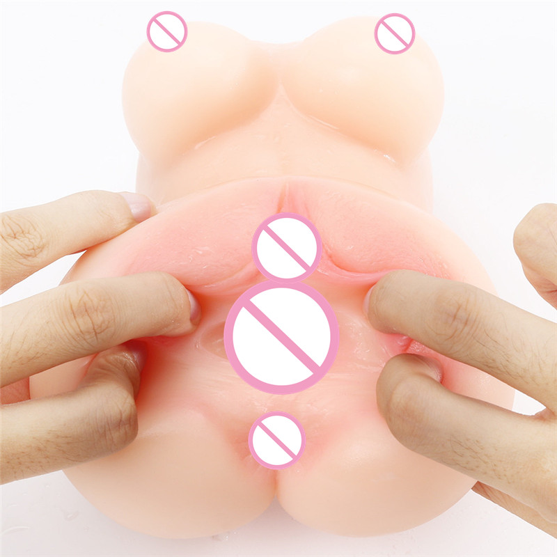 Mens Silicone Masturbator Cup Realistic Vagina And Breast Adult Intimate Pleasure Toy Portable Pocket Pussy Massager - 6