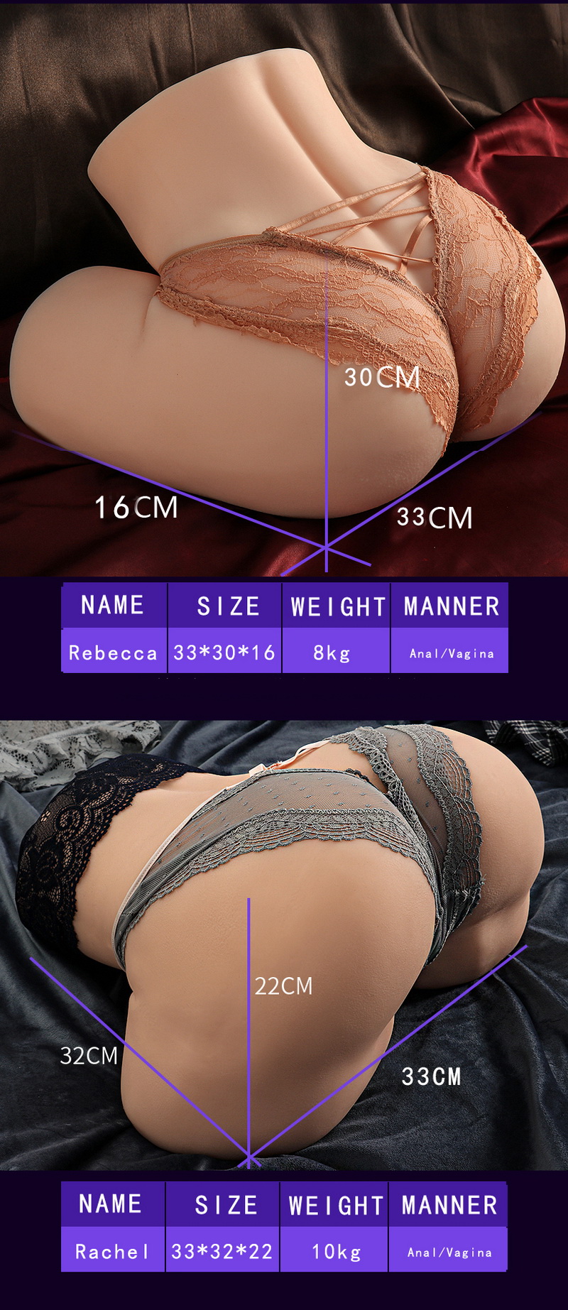 Lifelike Silicone Male Masturbator Huge Ass And Artificial Vagina Skintone Adult Sex Toy For Men - 7
