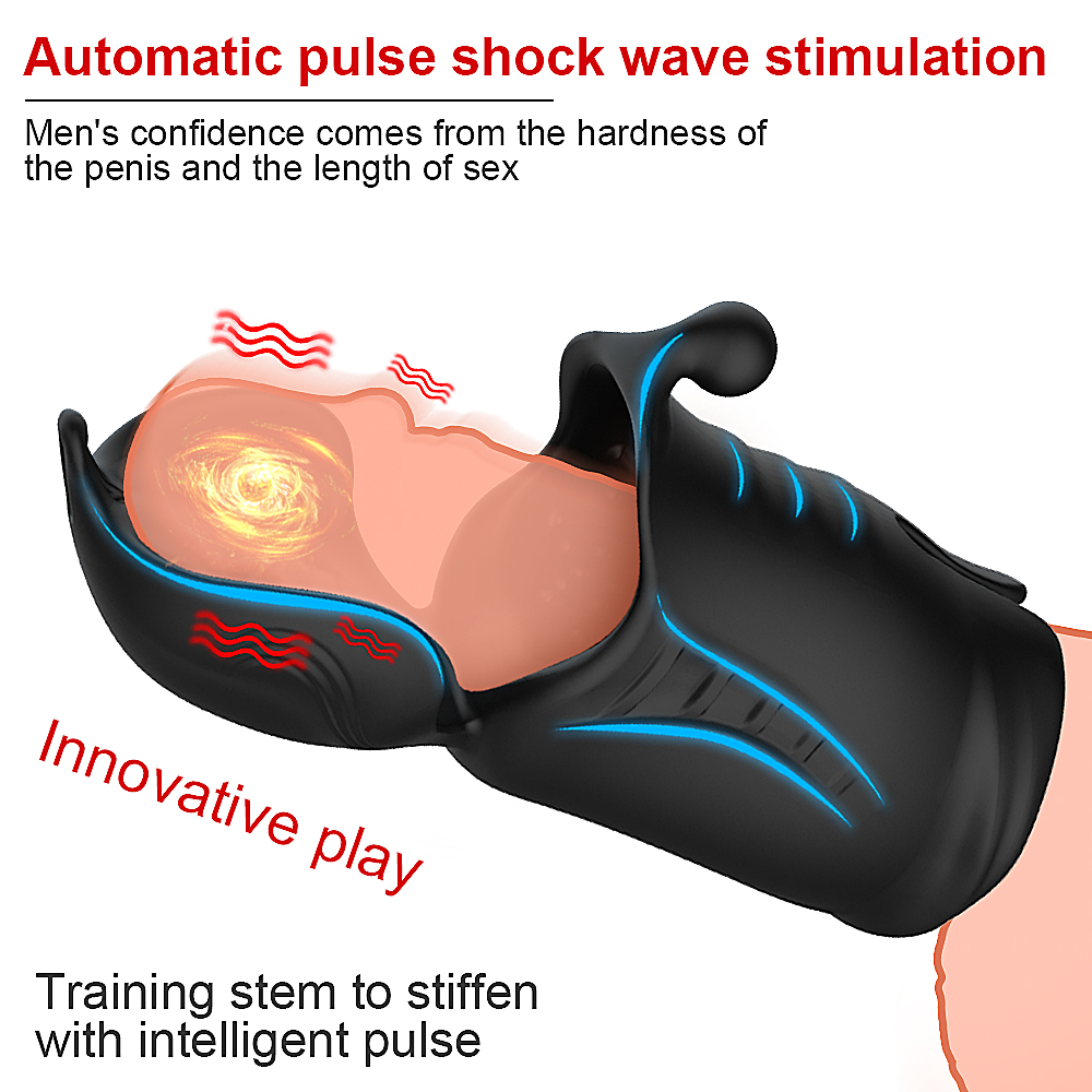 Usb Rechargeable Mens Silicone Masturbator Vibrating Penis Massager Adult Sex Toy For Male Stimulation And Exercise - 1