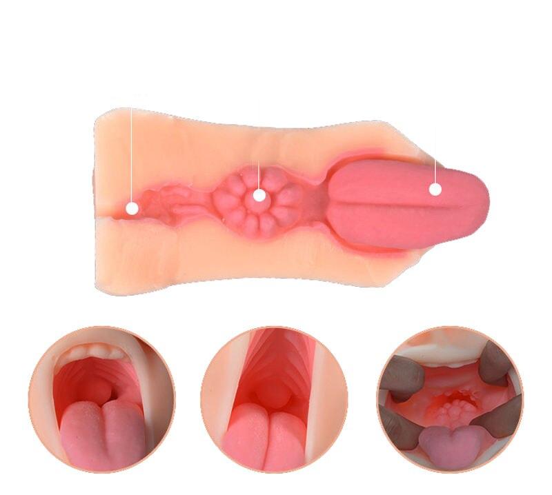 Male Masturbator Cup With Realistic Deep Throat Oral Sex Simulation Detachable Tongue Teeth For Enhanced Pleasure - 7