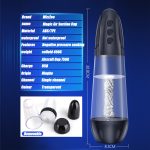 Male Aircraft Cup Sucking Masturbator Penis Pump Electric Enlargement Adult Sex Toys For Men Vagina Real Pussy - 3