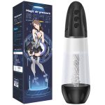 Male Aircraft Cup Sucking Masturbator Penis Pump Electric Enlargement Adult Sex Toys For Men Vagina Real Pussy