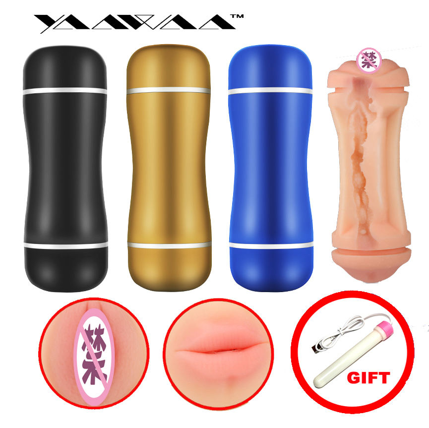Silicone Male Masturbator Toy 3channel 3d Realistic Vagina Blowjob Oral Experience Adult Pleasure Product - 8