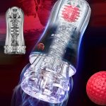 Transparent Male Masturbator Artifical Sucking Cup Vagina Soft Deep Pocket Pussy Sex Toys Air Hole Masturbation For Men Adult