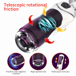 Blowjob Masturbator For Man Automatic Piston Telescopic Rotation Male Cup Penis Sucker Handsfree Sex Machine - 3