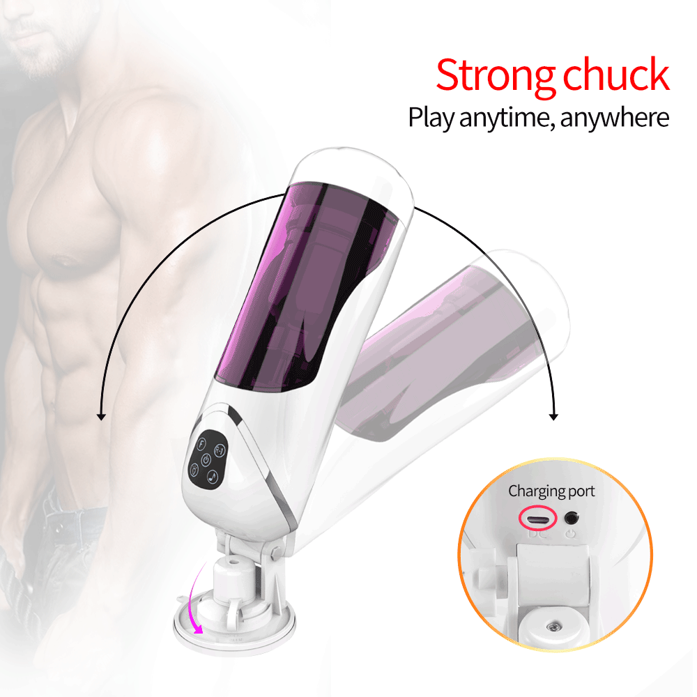 Automatic Male Masturbator Cup Handsfree Telescopic Rotation Piston Motion Penis Sucker Sexual Pleasure Device - 7
