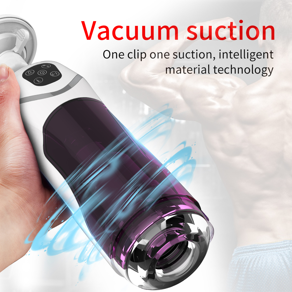 Automatic Male Masturbator Cup Handsfree Telescopic Rotation Piston Motion Penis Sucker Sexual Pleasure Device - 5