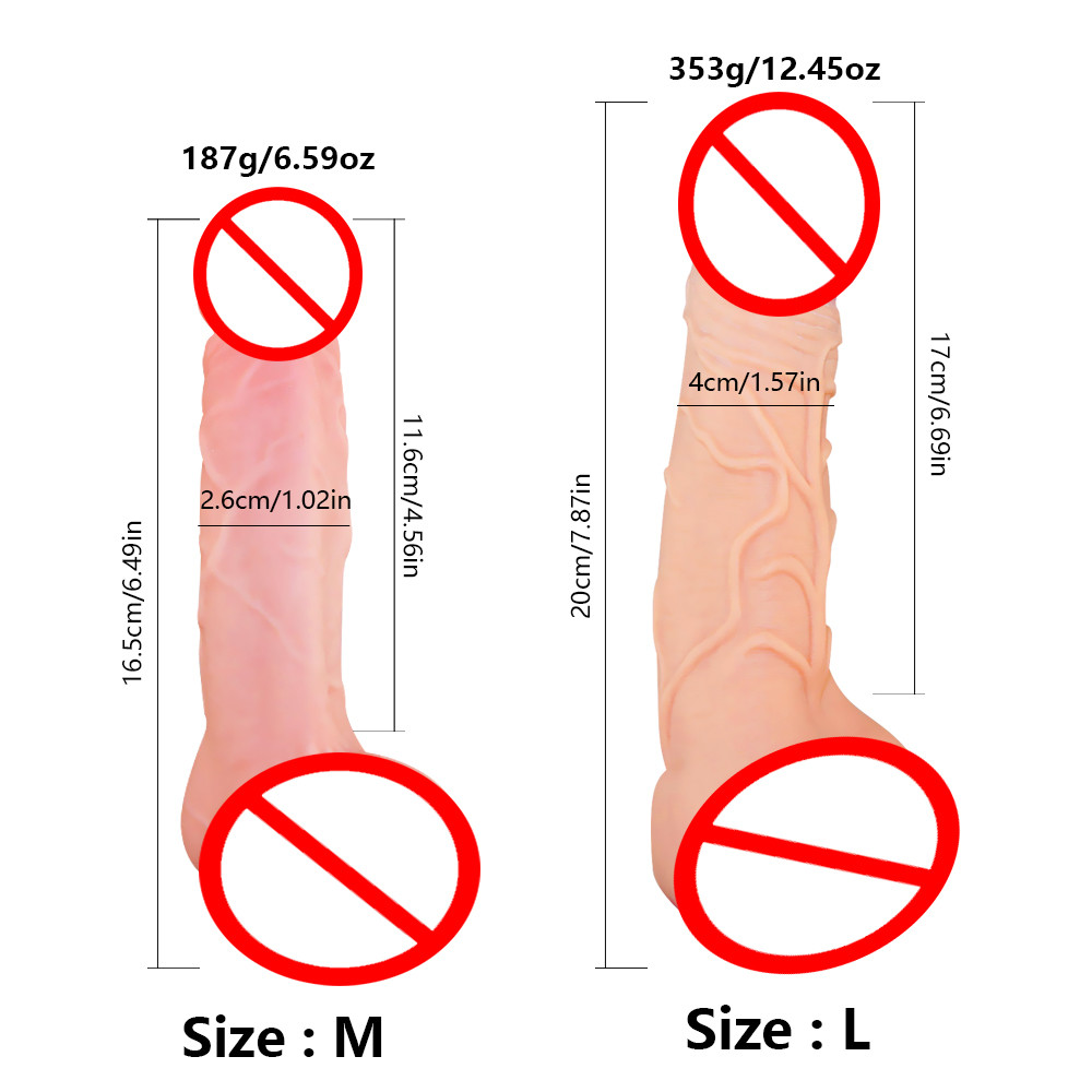 Quality Realistic Dildo Male Masturbator Anal Plug Penis Enlarger For Enhanced Pleasure - 11