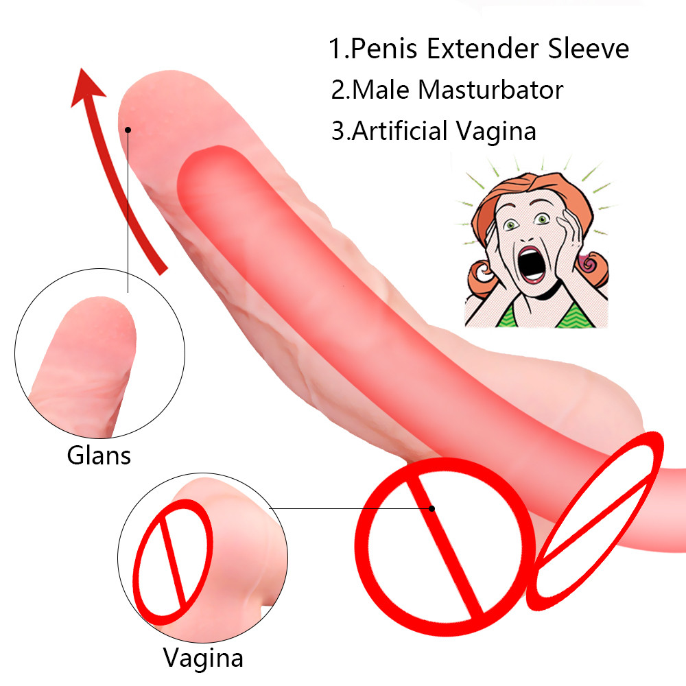 Quality Realistic Dildo Male Masturbator Anal Plug Penis Enlarger For Enhanced Pleasure - 2