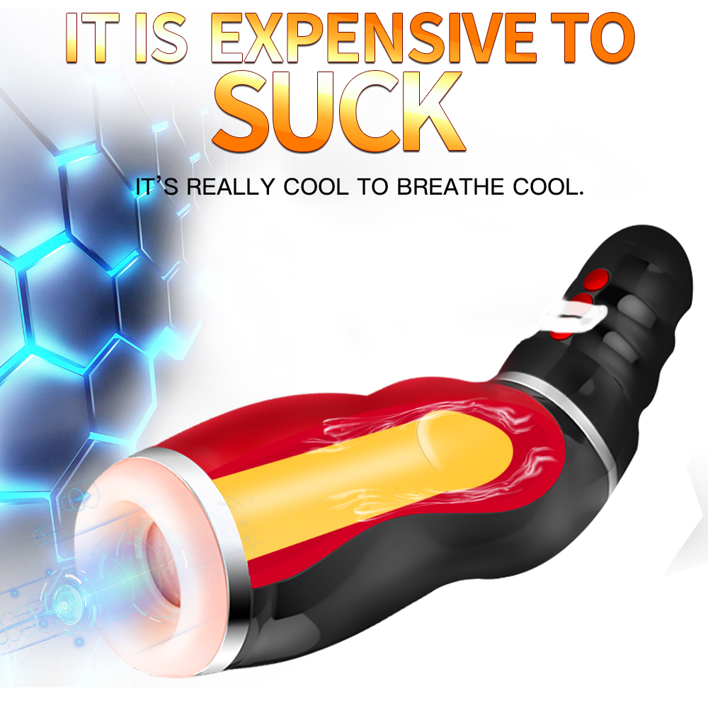 Auto Adjustable Deep Throat Male Masturbator Electric Pleasure Device With Realistic Moaning Adult Toy For Men - 7