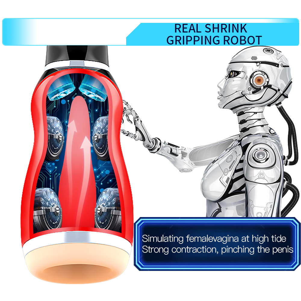 Auto Adjustable Deep Throat Male Masturbator Electric Pleasure Device With Realistic Moaning Adult Toy For Men - 5