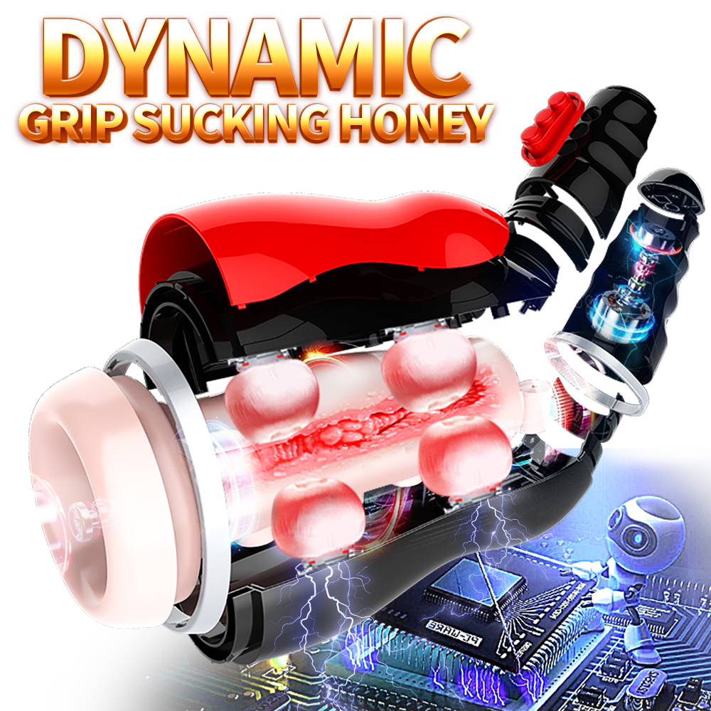 Auto Adjustable Deep Throat Male Masturbator Electric Pleasure Device With Realistic Moaning Adult Toy For Men - 3