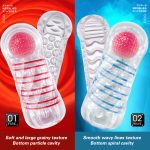 Japan Spiral Suck Male Masturbators For Men Hole Channel Penis Stimulating Red Ball Massage Jelly Vagina Real Pussy Sex Machine - 2