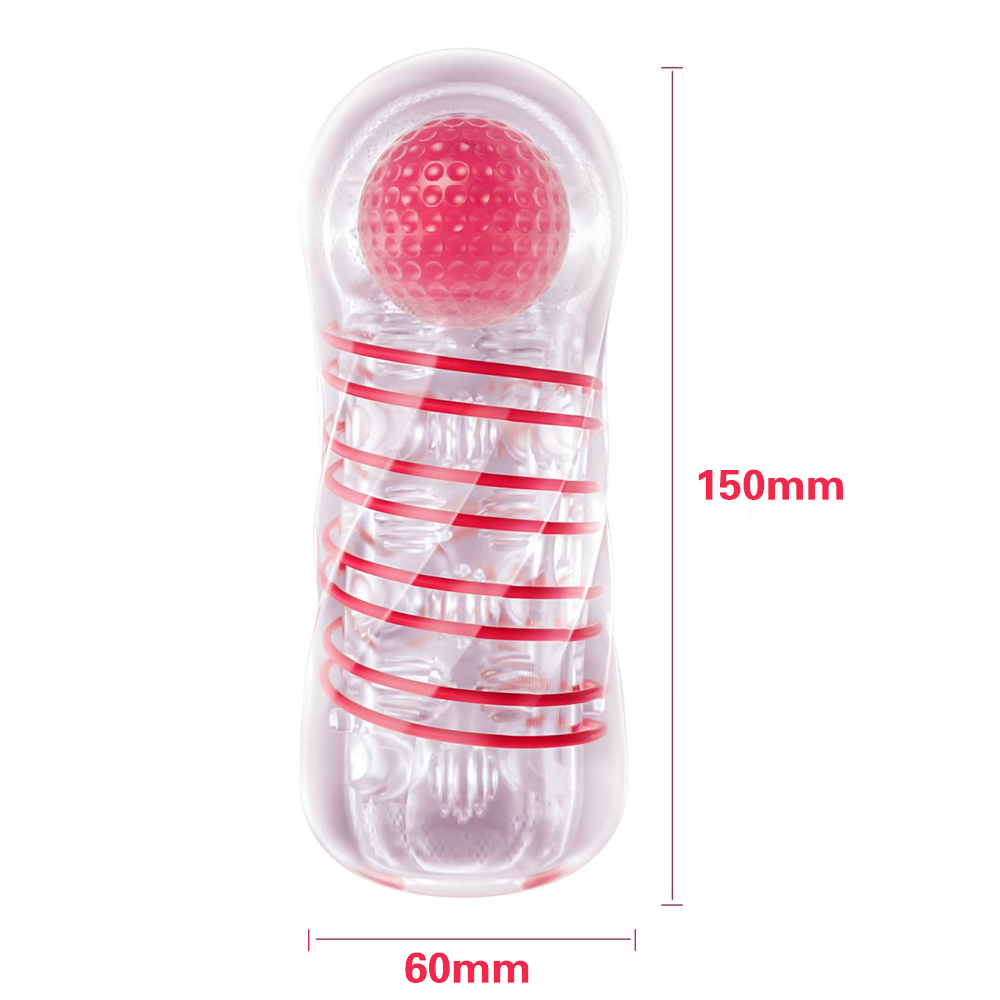 Mens Japanese Spiral Masturbator With Realistic Vagina Red Ball Massage And Stimulating Jelly Channel - 8