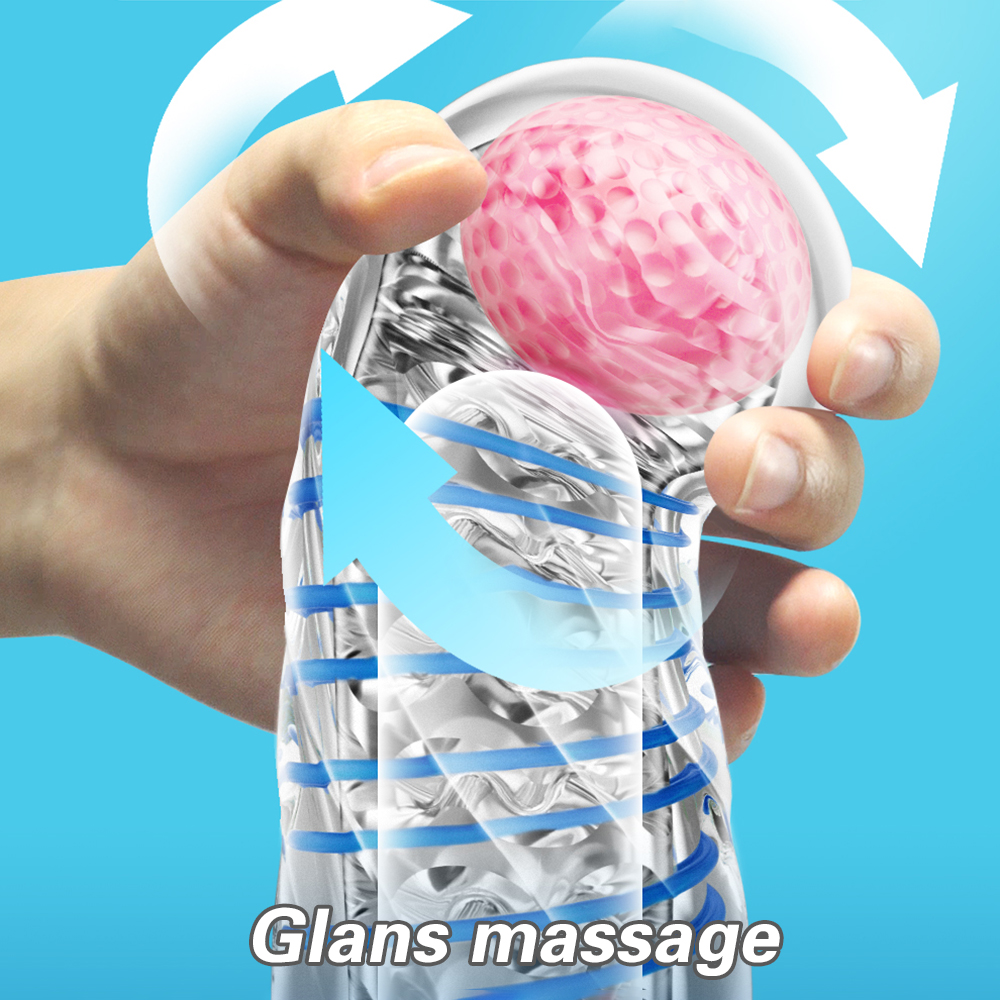 Mens Japanese Spiral Masturbator With Realistic Vagina Red Ball Massage And Stimulating Jelly Channel - 5