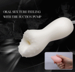 Oral Sex Male Masturbator Deep Throat Sucking Mouth With Pump Stimulator Pussy Adult Toys Penis Massager - 2