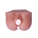 Realistic Ass And Vagina Tan Skin Style Male Masturbators Sex Toy For Dual Entries Tight Soft Adult Medical Silicon - 3