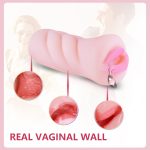 Male Masturbator Cup Realistic Vagina Anal Soft Tight Pussy Erotic Adult Toys Sex For Men Pocket Adults - 3