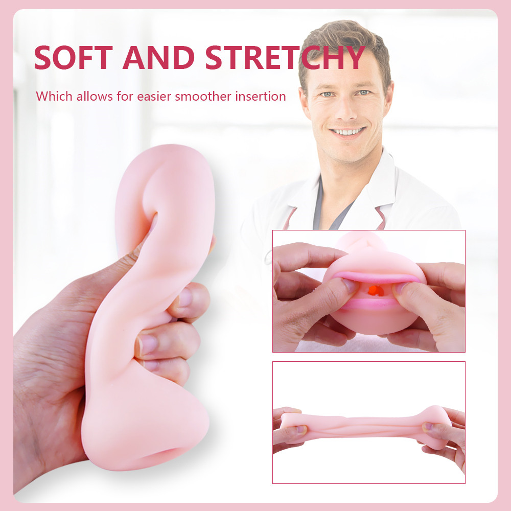 Mens Masturbator Cup Realistic Soft Tight Dual Vaginaanal Adult Erotic Sex Toy - 4