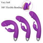 10 Modes Rabbit Vibrator For Woman G Spot Vagina Clitoris Dual Vibration Dildo Usb Charge Female Masturbation Sex Product - 2