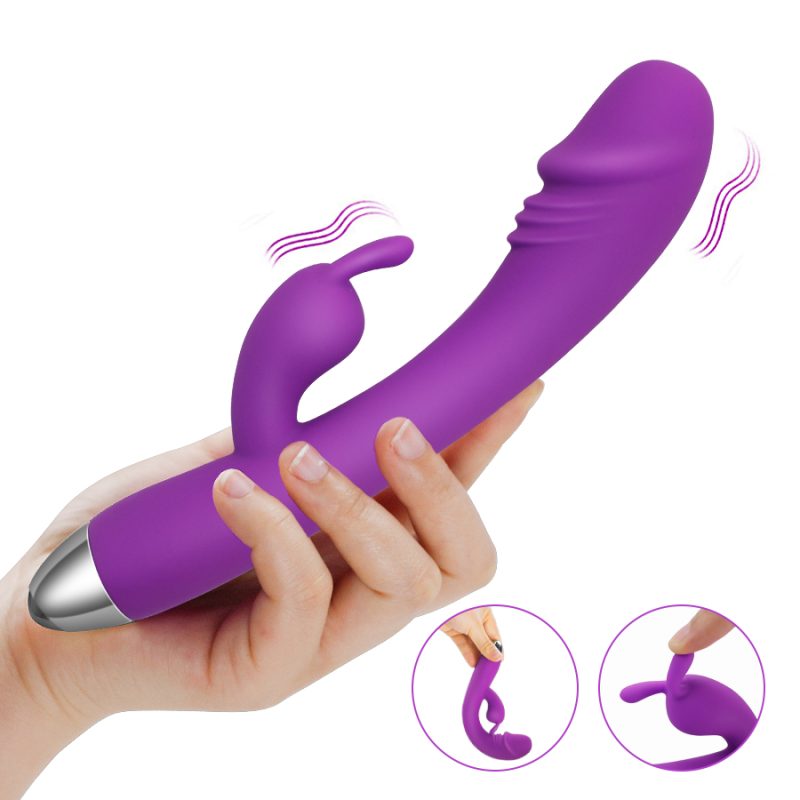 10 Modes Rabbit Vibrator For Woman G Spot Vagina Clitoris Dual Vibration Dildo Usb Charge Female Masturbation Sex Product