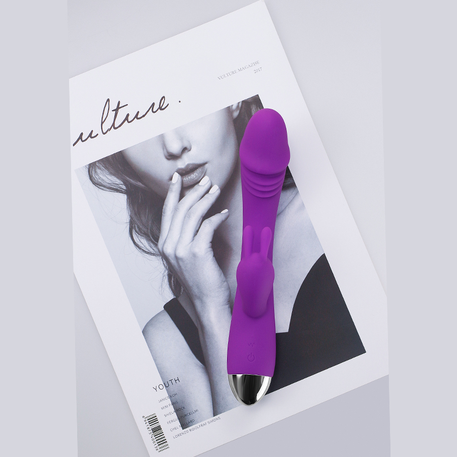 Usb Rechargeable 10modes Dual Vibrator Rabbit Design For Gspot Clitoral Stimulation Intimate Female Pleasure Toy - 14