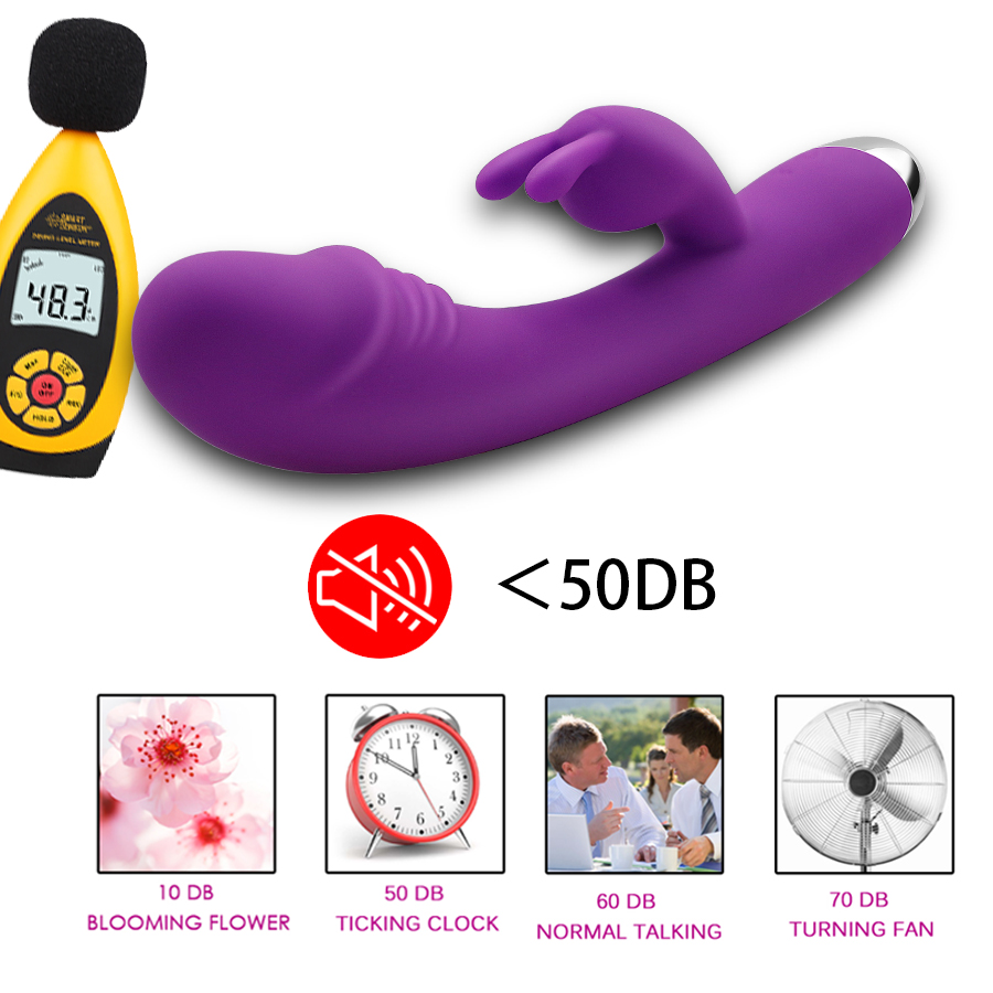 Usb Rechargeable 10modes Dual Vibrator Rabbit Design For Gspot Clitoral Stimulation Intimate Female Pleasure Toy - 8