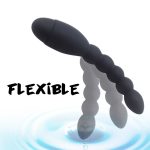 Toysdance 10 Speed Anal Vibrator For Adult Couples Silicone Butt Plug Prostate Massager Beads Sex Toys Flexible Powrful - 3