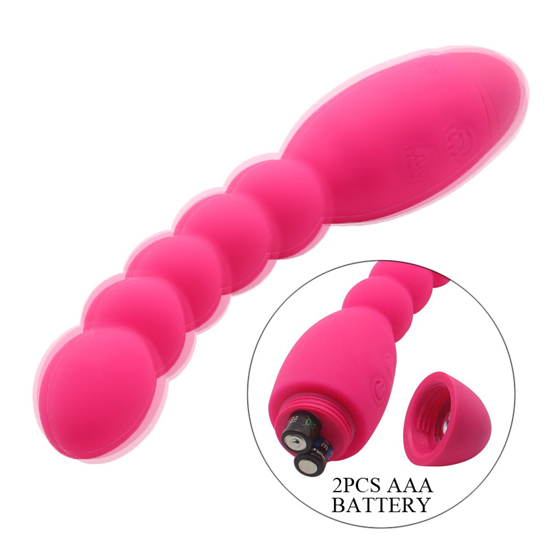 Adult Couples Silicone Prostate Massager Toysdance 10 Speed Anal Vibrator Flexible Powerful Butt Plug Beads Sex Toys - 4
