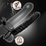 10 Frequency Double Anal Plug Dildo Vibrator Butt Strap On Penis Vagina Adult Sex Toys For Men Couples - 4