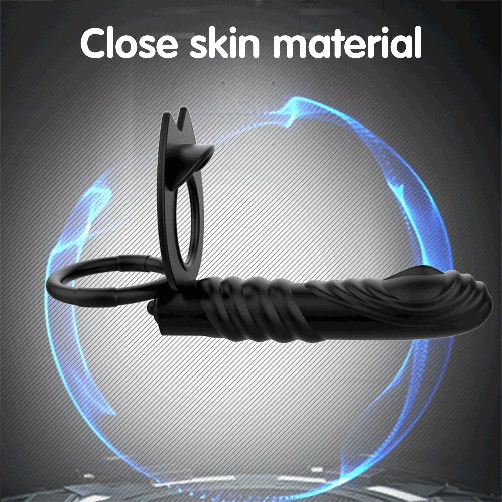 10frequency Dualaction Anal Plug And Dildo Vibrator Adult Pleasure Toys For Men Couples - 10
